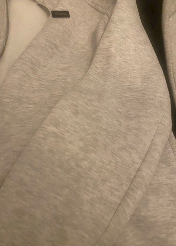 Gri Fermuarlı kadın Sweatshirt takım - Görsel 3