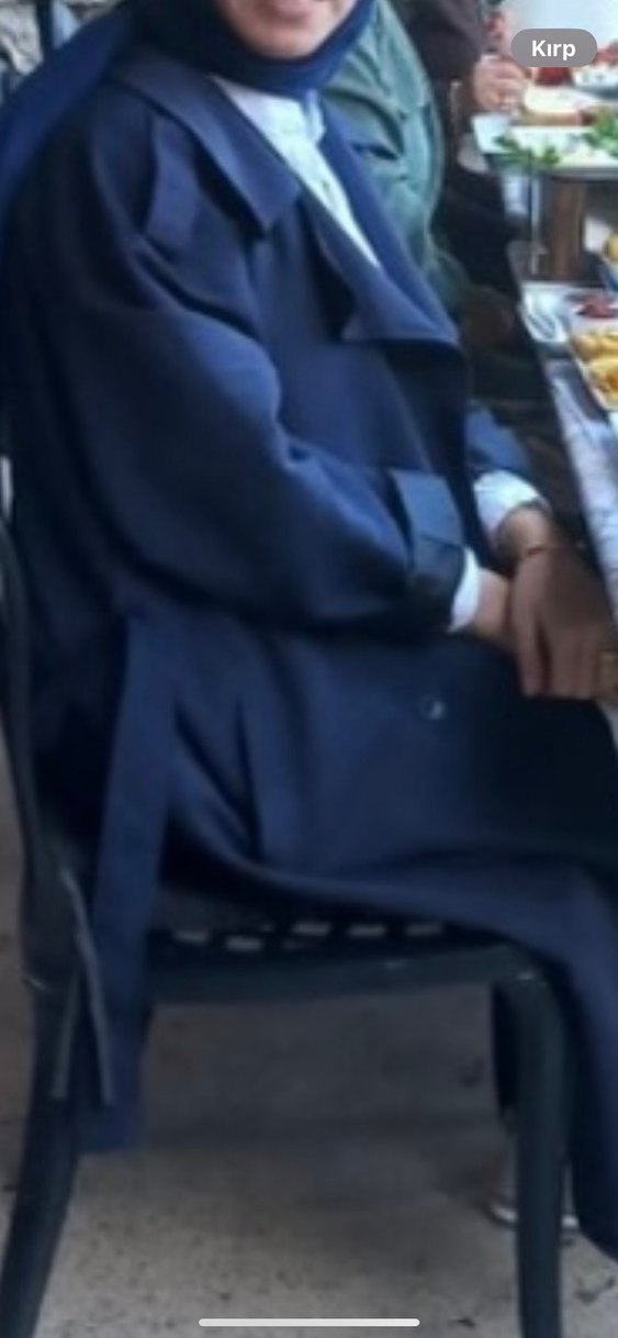 Kadın Mavi Denim Trençkot - Görsel 4