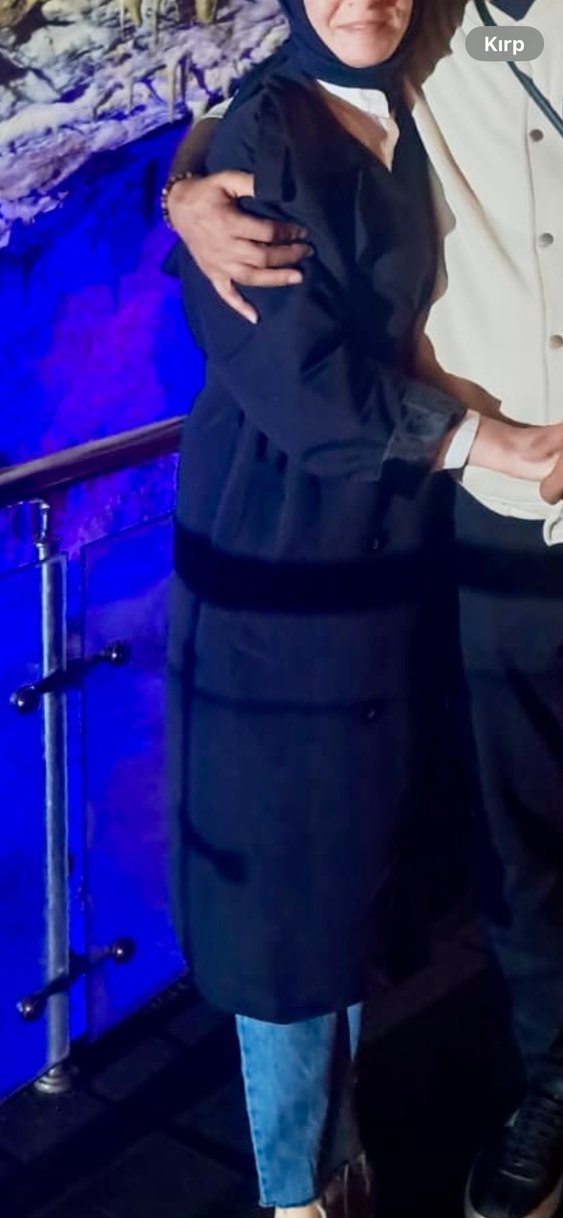 Kadın Mavi Denim Trençkot - Görsel 3