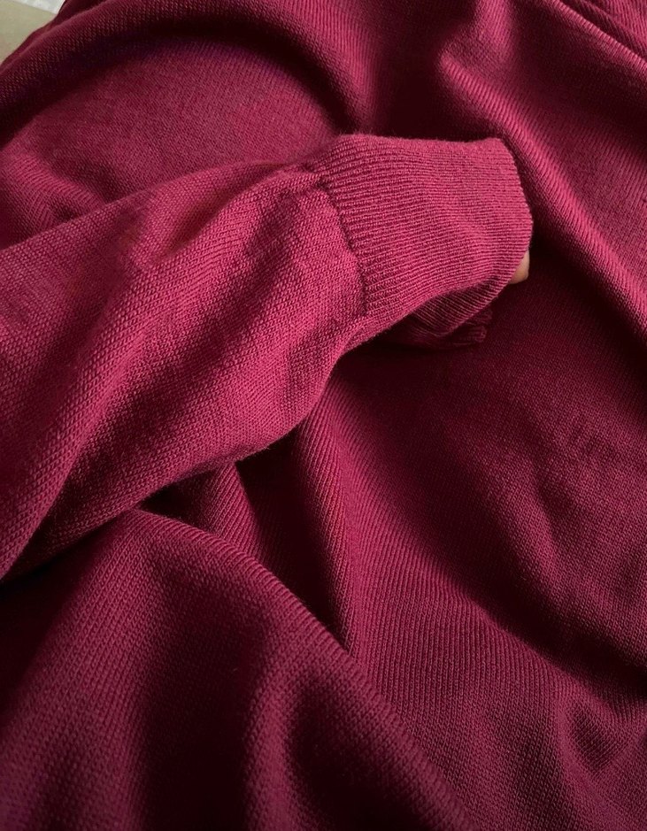 Bordo Kadın Salaş Elbise - Görsel 3