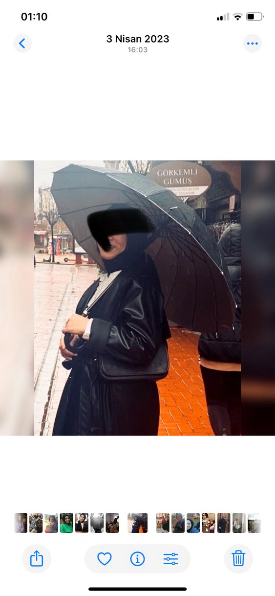 Deri uzun trençkot - Görsel 2