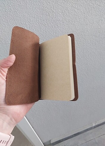  Deri Kaplı Defter 