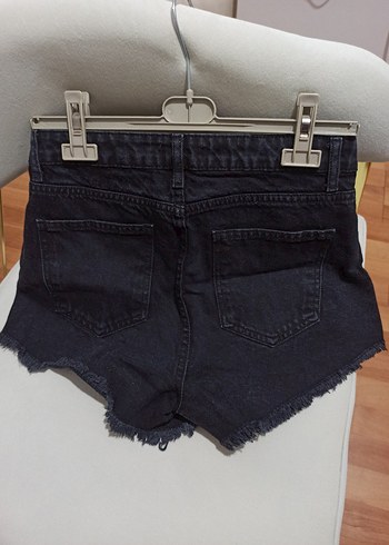 Trendyol & Milla Loose Fit Siyah Mini Kot Şort