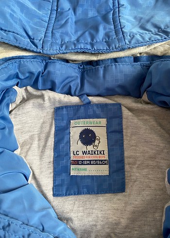 Kapüşonlu Erkek Çocuk Mavi Yelek - Görsel 3