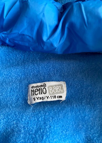 Mavi Erkek Çocuk Kapüşonlu Fermuarlı Mont - Görsel 3