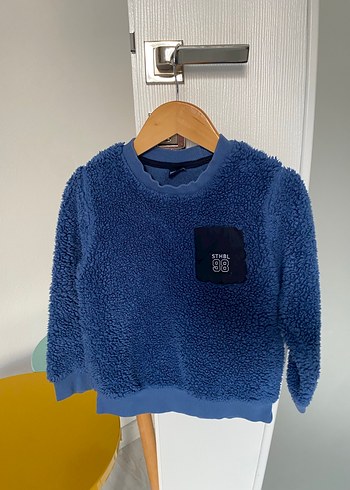 Erkek Çocuk mavi yeşil Sweatshirt - Görsel 4