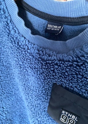 Erkek Çocuk mavi yeşil Sweatshirt - Görsel 5