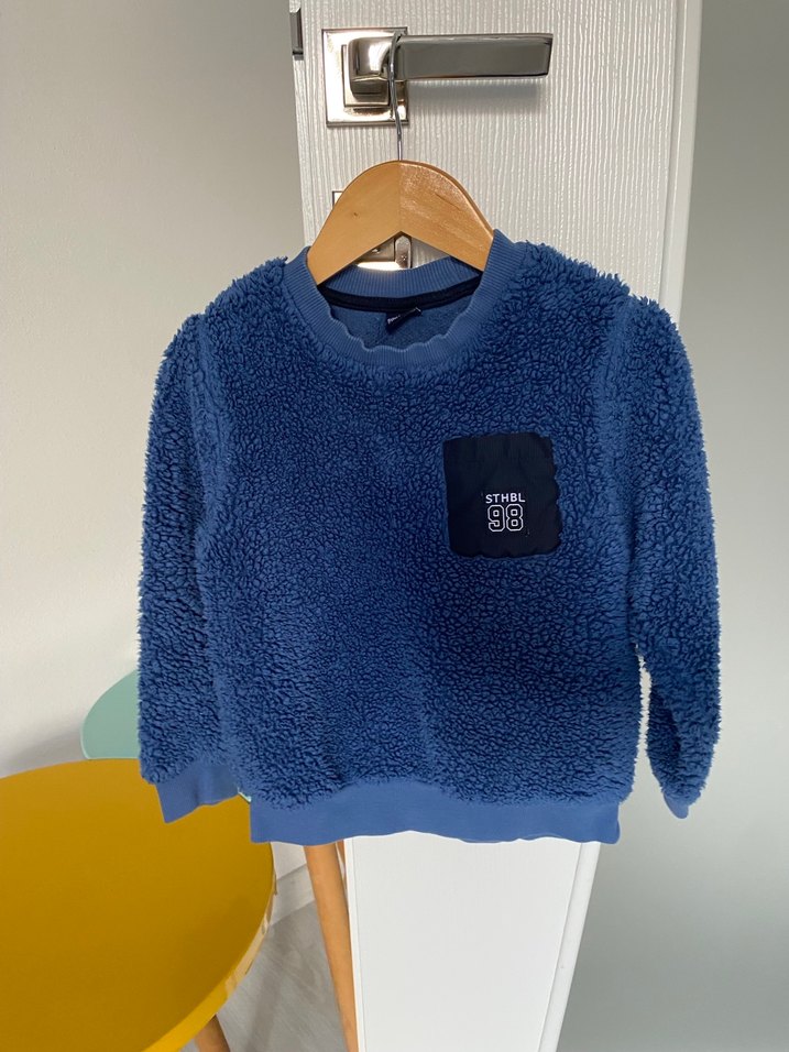 Erkek Çocuk mavi yeşil Sweatshirt - Görsel 3