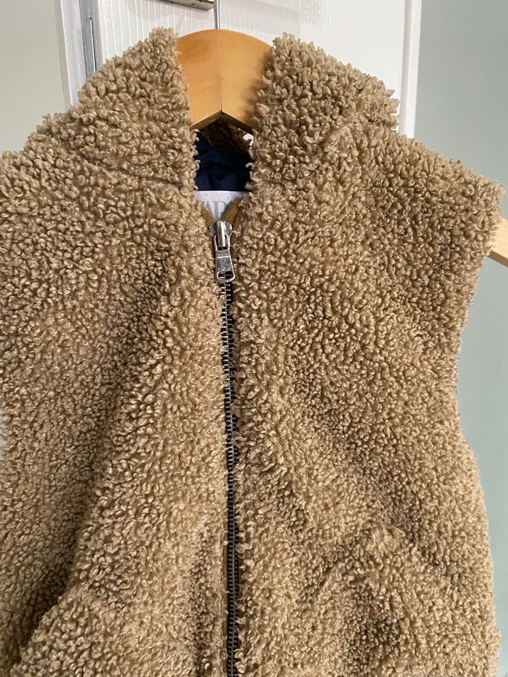 Unixes Çocuk Kahverengi Kürklü Yelek - Görsel 2