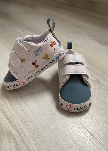 Erkek Bebek İlk Adım Ayakkabısı Velcro - Görsel 2