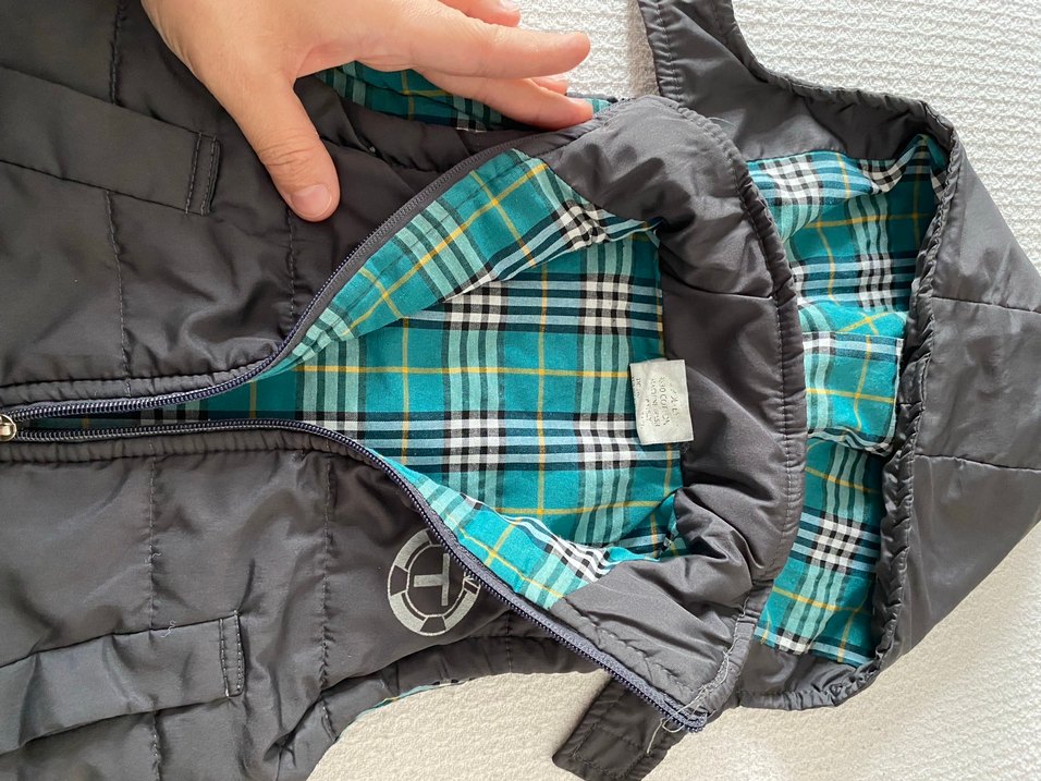 Erkek Çocuk Gri Fermuarlı Kapüşonlu Yelek - Görsel 4