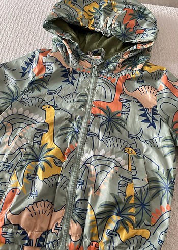 Erkek Çocuk Kapüşonlu Baskılı Yağmurluk - Görsel 2