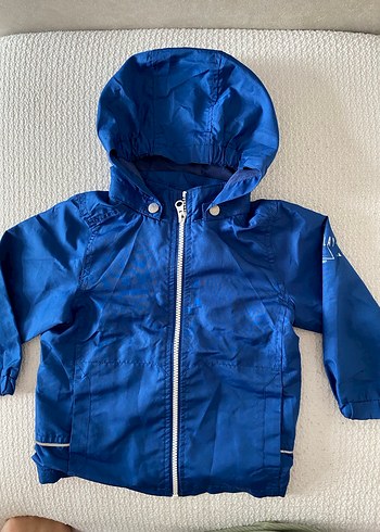 Mavi Fermuarlı Erkek Çocuk Yağmurluk - Görsel 3