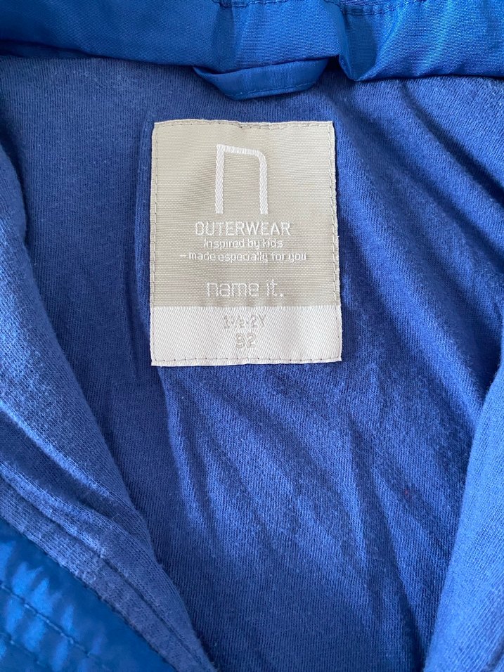 Mavi Fermuarlı Erkek Çocuk Yağmurluk - Görsel 5