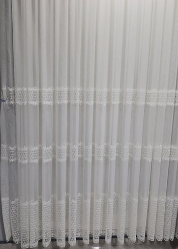 İşlemeli Beyaz Perde - Görsel 2