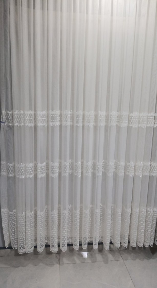 İşlemeli Beyaz Perde - Görsel 2