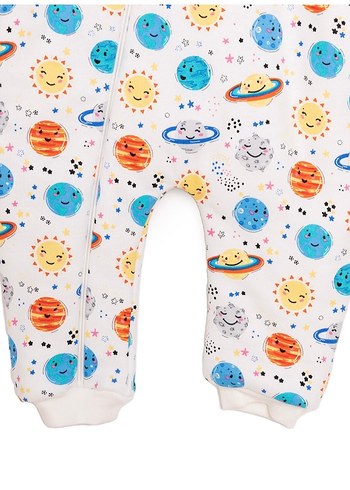 Unisex Renkli Uzun Kollu 2.5 TOG Bebek Uyku Tulum - Görsel 4