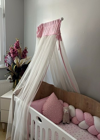 Pembe Pastel Bebek Beşiği - Görsel 2