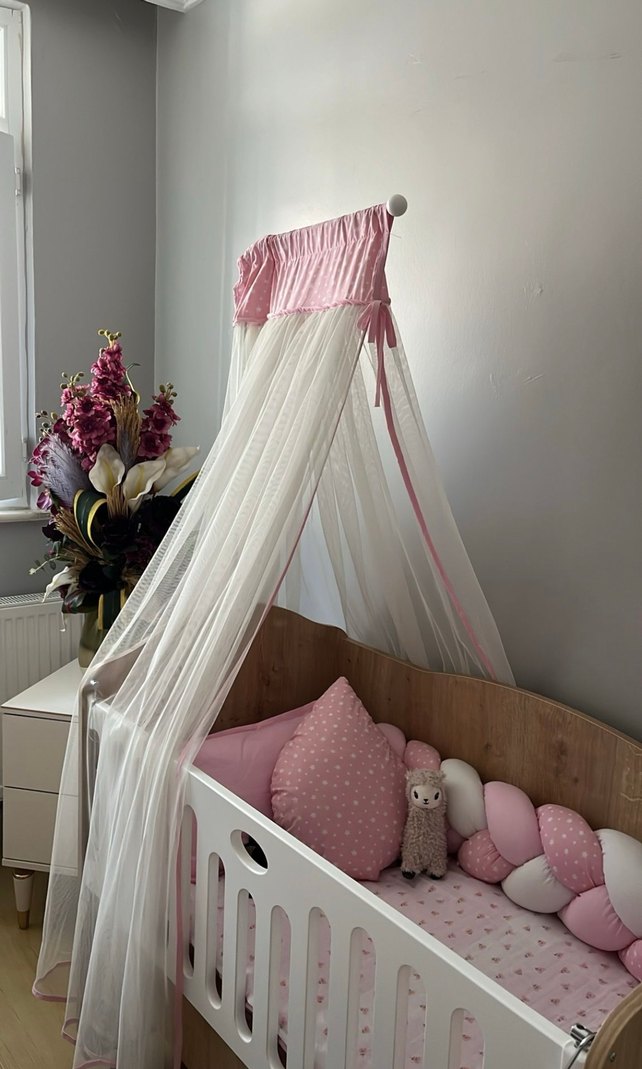 Pembe Pastel Bebek Beşiği - Görsel 2