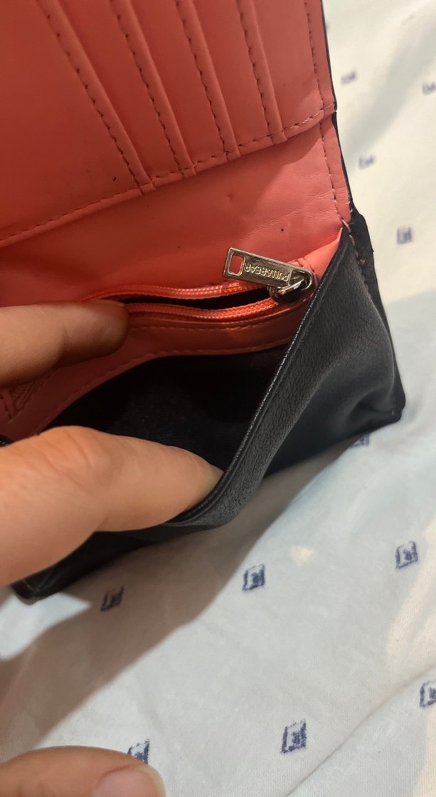 Siyah Deri kadın  Cüzdan - Görsel 4