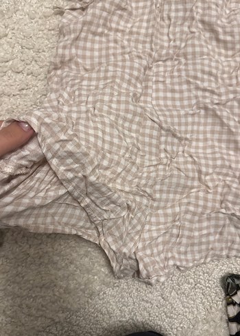 3 tane tulum çiçek DesenliBeyaz Bohem Tulum - Görsel 6