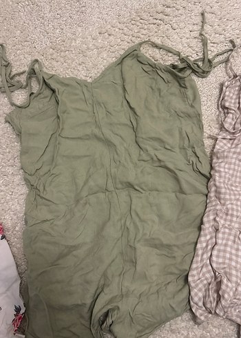 3 tane tulum çiçek DesenliBeyaz Bohem Tulum - Görsel 3