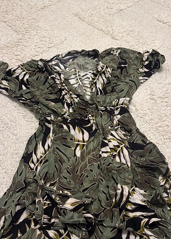 Bohem Desenli Uzun Kadın elbise mini - Görsel 3