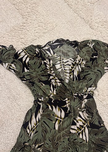 Bohem Desenli Uzun Kadın elbise mini - Görsel 4