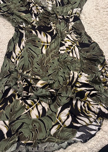 Bohem Desenli Uzun Kadın elbise mini - Görsel 2