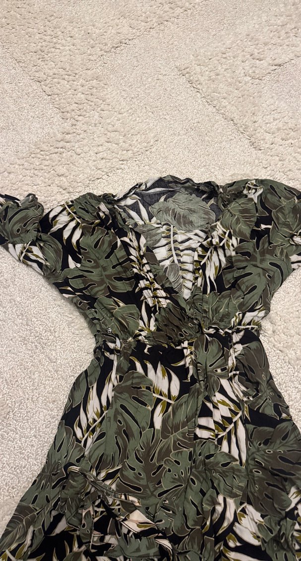 Bohem Desenli Uzun Kadın elbise mini - Görsel 4