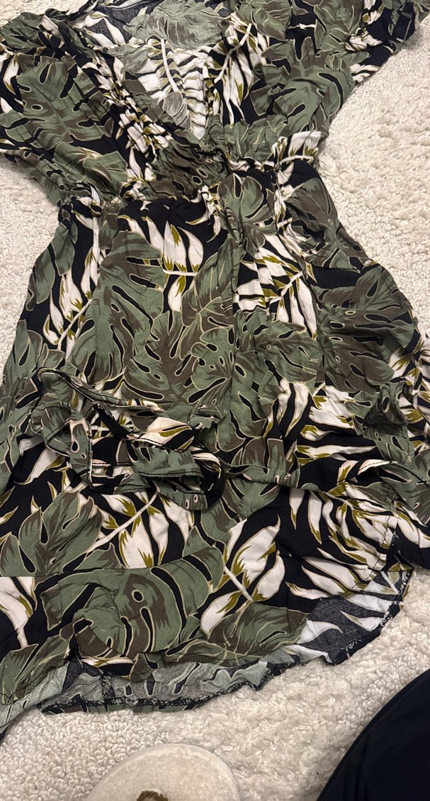 Bohem Desenli Uzun Kadın elbise mini - Görsel 2