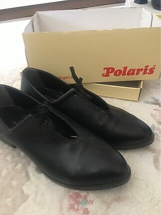 Polaris Siyah klasik şık ayakkabı