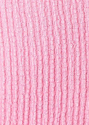 Pembe Kısa Kollu Mini Elbise - Görsel 6