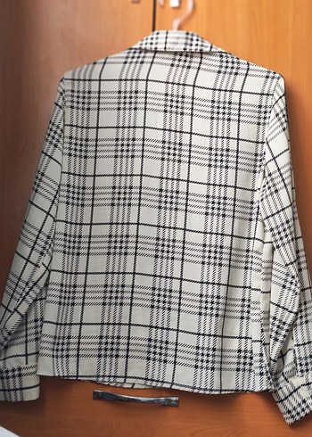 Düğmeli Ekose Desenli Kadın Gömlek - Görsel 3