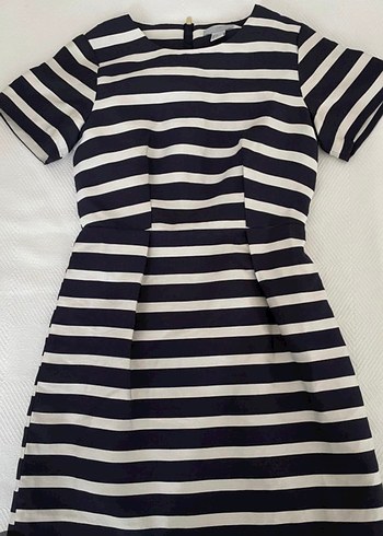 Çizgili Elbise, Kısa Kollu - Görsel 4