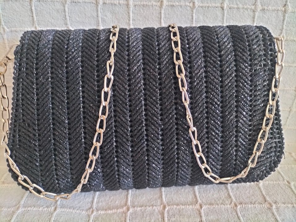 Diger Siyah Zincir Detaylı Kadın Portföy Çanta - Görsel 4