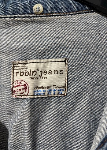 Düğmeli Mavi Kadın Denim Ceket - Görsel 2