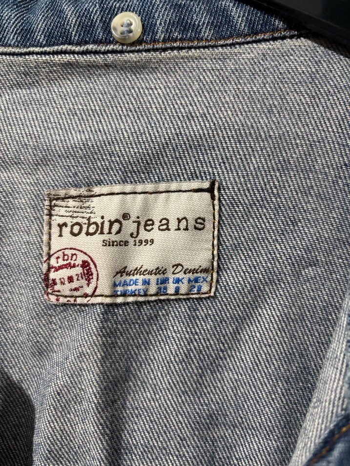 Düğmeli Mavi Kadın Denim Ceket - Görsel 2