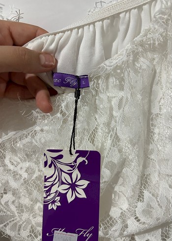 Dantel Detaylı Bohem Beyaz Uzun Elbise - Görsel 3