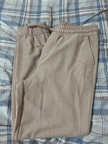 Jogger beli lastikli bilekleri lastikli pantolon