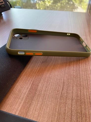 Iphone 11 telefon kılıfı Yeşil Turuncu - Görsel 3