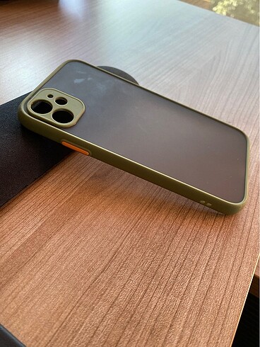 Iphone 11 telefon kılıfı Yeşil Turuncu - Görsel 4