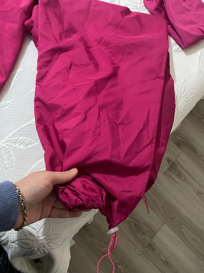 Pembe Fermuarlı Kadın haşema - Görsel 2