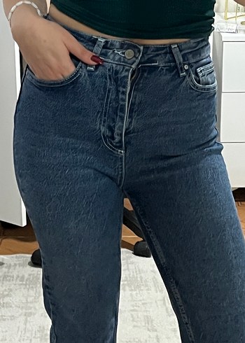 36 Beden lacivert Renk MİLLA Koyu mavi mom jean