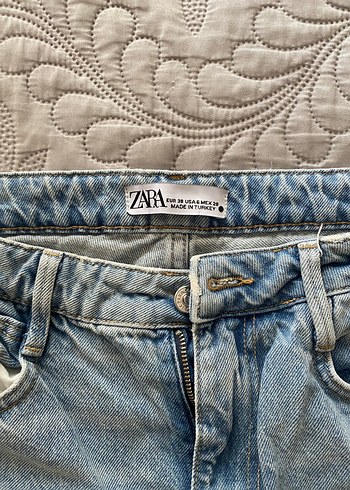 38 Beden Zara Bol Kesim Kot Pantolon