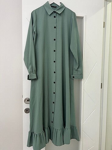 Yeşil elbise tunik