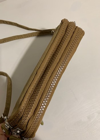  Beden camel Renk Paraşüt Krinkıl Kumaş Çapraz Çanta