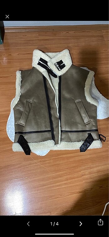 Stradivarius kürk yelek