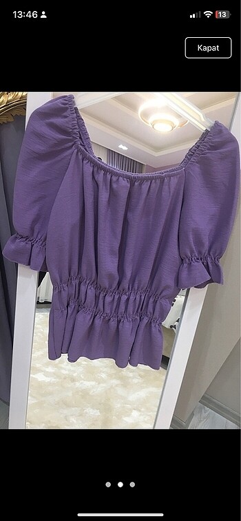 Zara Lila rengi bluz