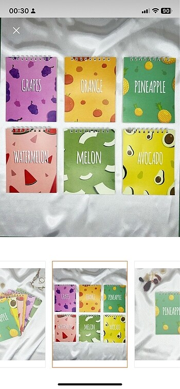 6 adet defter